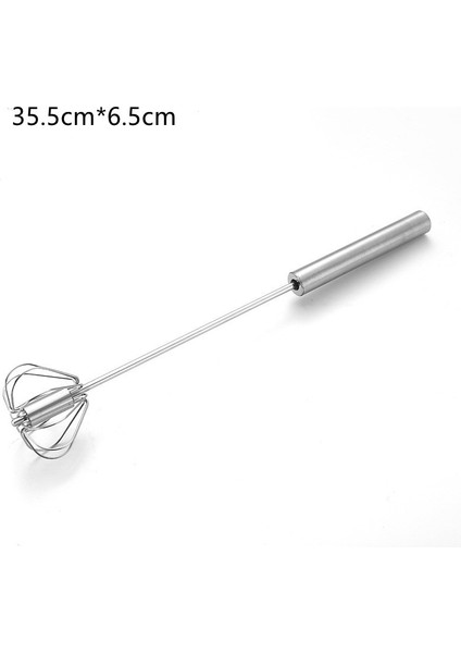 No.1 Tarzı Paslanmaz Çelik Yumurta Çırpıcı Yarı Otomatik Yumurta Çırpma Makinesi Manuel El Yumurta Karıştırıcı Kendinden Dönen Yumurta Karıştırıcı Mutfak Pişirme Aksesuarı (Yurt Dışından)