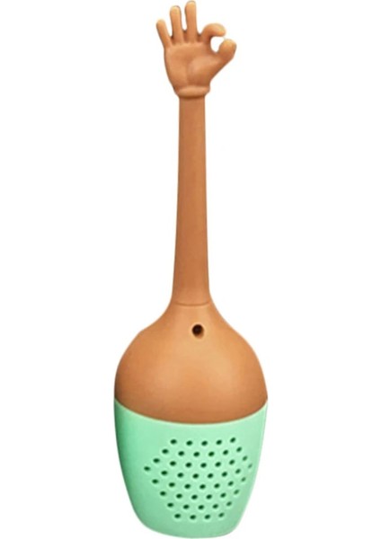 Tamam Stil Çay Süzgeci Silikon Gevşek Yaprak Bitkisel Baharat Tutucu Çay Demleme Araçları Komik El Hareketleri Çay Demlik Çay Süzgeç Fda Sınıfı (Yurt Dışından)