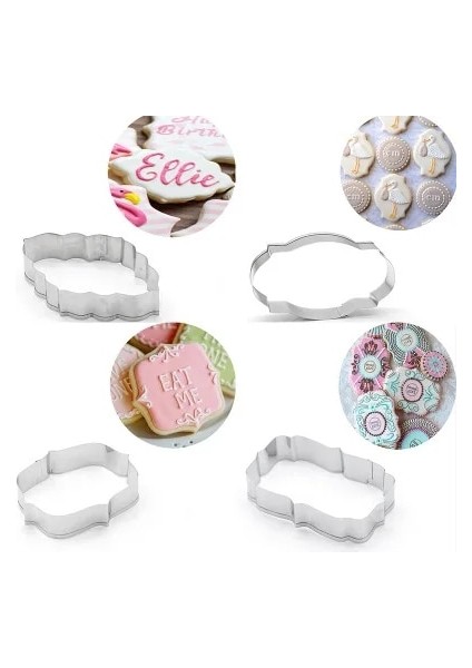 Mor Tarzı Paslanmaz Çelik Kurabiye Kesici Seti Tren Uçak Ars Şekil Fondan Kek Kabartma Kurabiye Kalıbı Şeker El Sanatları Bisküvi Kalıbı (Yurt Dışından)