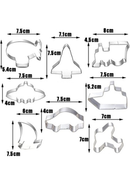 Mor Tarzı Paslanmaz Çelik Kurabiye Kesici Seti Tren Uçak Ars Şekil Fondan Kek Kabartma Kurabiye Kalıbı Şeker El Sanatları Bisküvi Kalıbı (Yurt Dışından) modelleri