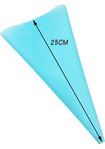 1 Adet Mavi 10 Inç Tarzı Mutfak Aletleri Kremalı Pasta Torbası Pişirme Aksesuarları Dıy Kek Dekorasyon Gıda Sınıfı Evatpu Yeniden Kullanılabilir Çantalar (Yurt Dışından)