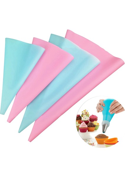 1 Adet Mavi 10 Inç Tarzı Mutfak Aletleri Kremalı Pasta Torbası Pişirme Aksesuarları Dıy Kek Dekorasyon Gıda Sınıfı Evatpu Yeniden Kullanılabilir Çantalar (Yurt Dışından) fırsatları