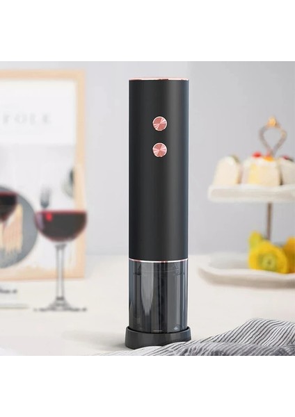 4 Adet Stil Et Şarap Açacağı Yaratıcı Şarj Edilebilir Otomatik Elektrikli Tirbuşon Şarap Şişe Açacakları USB Şarj Kablosu Folyo Kesici Aracı (Yurt Dışından)