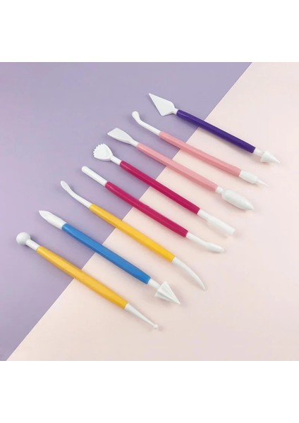 Pembe Tarzı Fondan Oyma Aletleri Ekipman Pişirme Aksesuarları Pasta ve Fırın Süslemeler Için Sakız El Işi Dalgıçları Şekerleme Pastası (Yurt Dışından) fırsatları