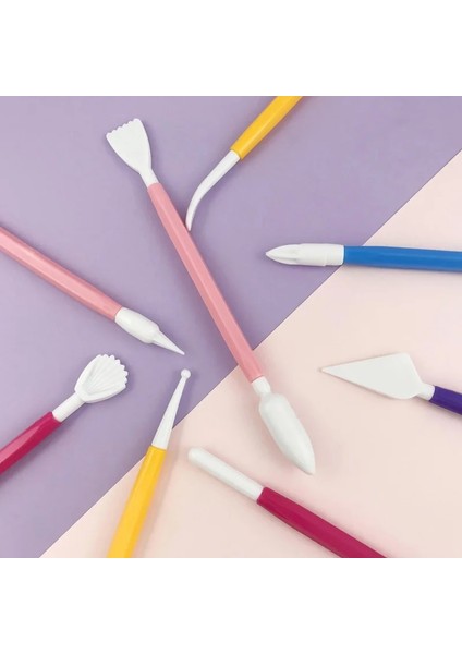 Pembe Tarzı Fondan Oyma Aletleri Ekipman Pişirme Aksesuarları Pasta ve Fırın Süslemeler Için Sakız El Işi Dalgıçları Şekerleme Pastası (Yurt Dışından) indirimleri