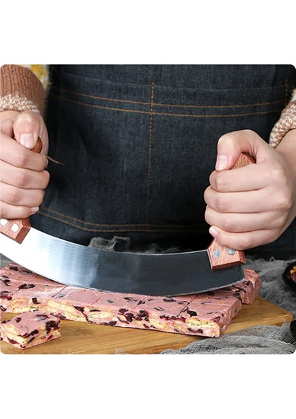 Çift Saplı Pizza Kesici Paslanmaz Çelik Sallanan Pizza Doğrayıcı Yüksek Li Mutfak Bıçağı Tasarımı Özel Kesici Alet Sıcak (Yurt Dışından) fiyatları