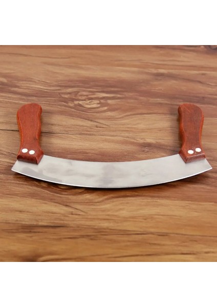 Çift Saplı Pizza Kesici Paslanmaz Çelik Sallanan Pizza Doğrayıcı Yüksek Li Mutfak Bıçağı Tasarımı Özel Kesici Alet Sıcak (Yurt Dışından) modelleri