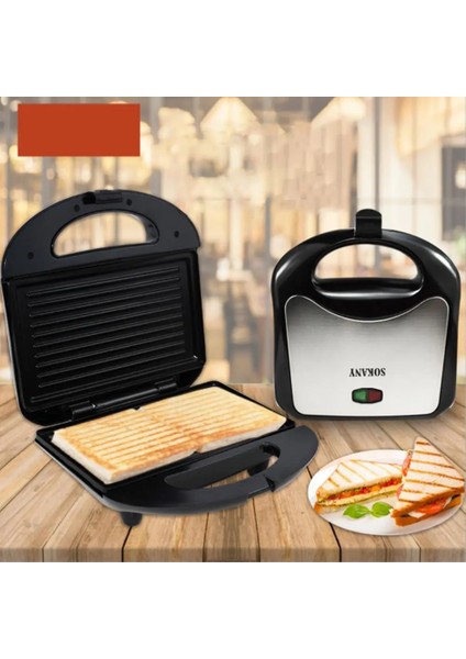Kahvaltı Elektrikli Yumurta Sandviç Makinesi 750W 220V Elektrikli Sandviç Makinesi Mini Izgara Tost Makinesi Mutfak Kahvaltı Ekmek Makinesi (Yurt Dışından)