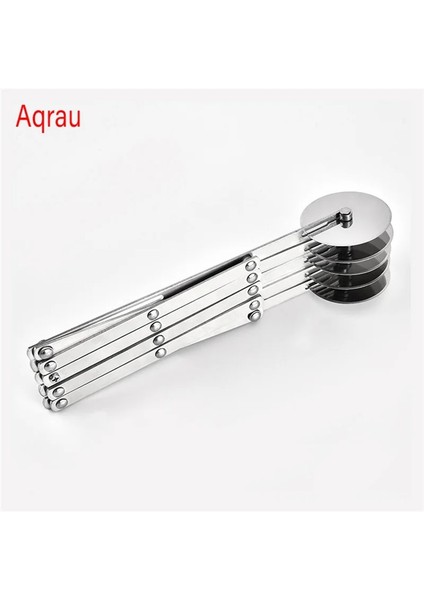 4 Tekerlekli Stil Tekerlekler Katlanabilir Pizza Ayırıcı Ekmek Dilimleme Uzatılabilir Kek Hamur Işleri Makarna Hamur Kesme Makinesi Bakeware Pizza Araçları (Yurt Dışından)