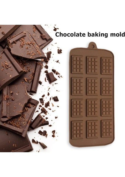 No.7 Tarzı 12 Hatta Çikolata Kalıp Silikon Yapışmaz Gofretler Kalıp Kafes Şekli 3D Fondan Kek Dekorasyon Dıy Şeker Çubuğu Pişirme Araçları (Yurt Dışından) fiyatları