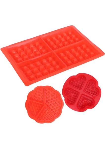 Bir Stil Waffle Makinesi Dıy Waffle Kalıbı Yeniden Kullanılabilir Silikon Muffin Kek Kalıbı Pişirme Gereçleri Mutfak Aksesuarı Waffle Kalıbı (Yurt Dışından) modelleri