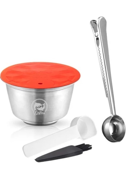 1süt Kapsül1 Kaşık Stili Nescafe Dolce Gusto Için Yeniden Kullanılabilir Kahve ve Süt Köpüğü Kapsülleri Doldurulabilir Kahve Filtresi Latte Makinesi (Yurt Dışından)