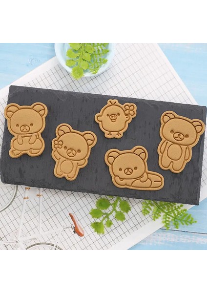 Stil 2 Stili Dıy Bisküvi Kalıbı Karikatür Ayı Yaratıcı 3D Üç Boyutlu Plastik Pres-Cut Kalıp Ev Pişirme Araçları Bisküvi Kalıbı (Yurt Dışından) fiyatları