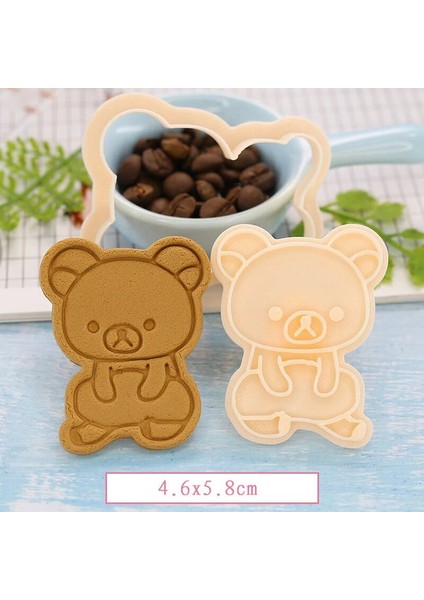 Stil 2 Stili Dıy Bisküvi Kalıbı Karikatür Ayı Yaratıcı 3D Üç Boyutlu Plastik Pres-Cut Kalıp Ev Pişirme Araçları Bisküvi Kalıbı (Yurt Dışından) modelleri