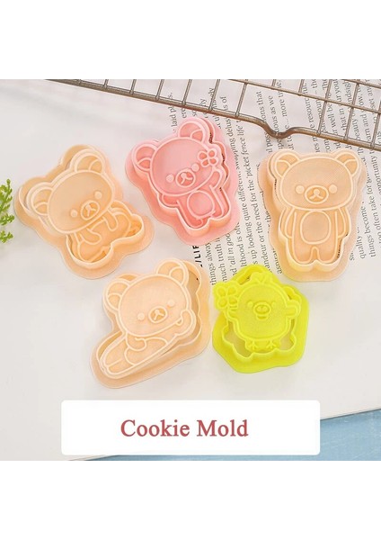 Stil 2 Stili Dıy Bisküvi Kalıbı Karikatür Ayı Yaratıcı 3D Üç Boyutlu Plastik Pres-Cut Kalıp Ev Pişirme Araçları Bisküvi Kalıbı (Yurt Dışından) fırsatları