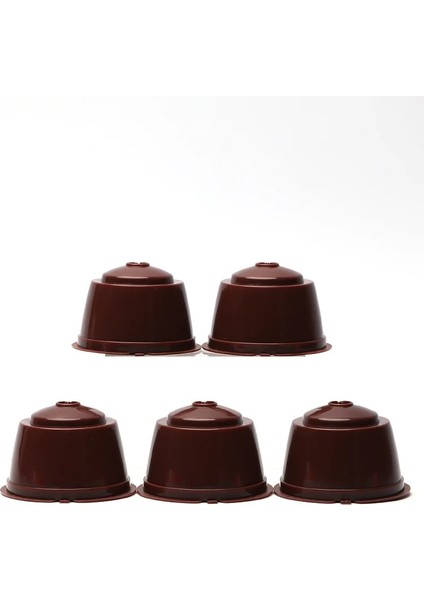 5 Adet Kırmızı Stil Olorful Yeniden Kullanılabilir Nescafe Dolce Gusto Kahve Kapsül Filtre Fincan Doldurulabilir Bölmeler Filtreler Sepet Süzgeç Yumuşak Tat Tatlı (Yurt Dışından)