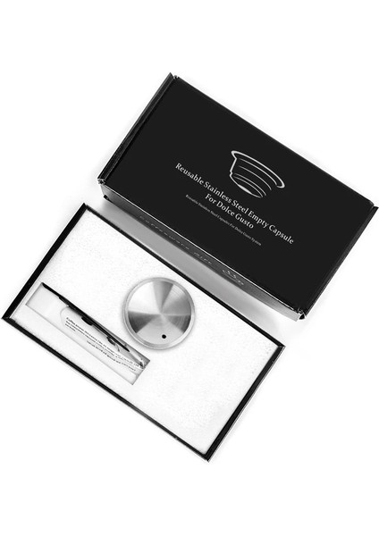 1 Adet Kapsül Tarzı Dolce Gusto Metal Kapsül Kapağı Nescafe Gusto Dolce Yeniden Kullanılabilir Kapsül Pod Paslanmaz Çelik Dolce Şarj Edilebilir Inox Kahve Filtre Fincan (Yurt Dışından)