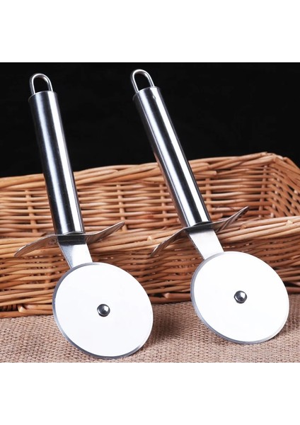 2 Adet Tarzı Paslanmaz Çelik Pizza Tek Tekerlekli Kesim Aletleri Çapı 6.5cm Ev Pizza Bıçağı Kek Aletleri Waffle Çerezler Için Tekerlek Kullanımı (Yurt Dışından) fiyatları