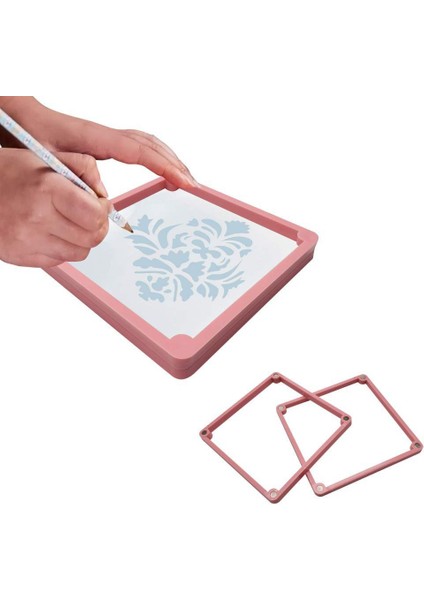 Rastgele Renk 1 Adet Tarzı Çerez Stencil Sabitleme Çerçeveleri Dıy Kalıp Şekerli Kurabiye Pişirme Manyetik Çerez Stencil Tutacağı Rastgele Renk (Yurt Dışından)