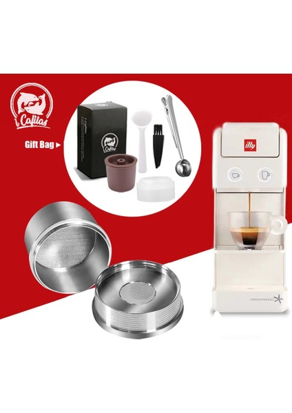 Ordu Yeşili Tarzı Icafilasstainless Çelik Yeniden Kullanılabilir Kahve Filtresi Desteği Illy Y3.2 Mahine Için Doldurulabilir Kapsüller Bardak Pod (Yurt Dışından) indirimleri