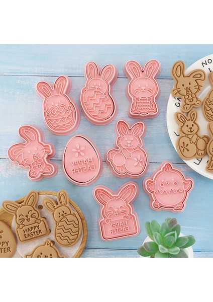 No.2 Tarzı Paskalya Plastik Çerez Kesici Tavşan Yumurta Bisküvi Kesici Mutlu Paskalya Süslemeleri Ev Bunny Paskalya Parti Malzemeleri Çocuklar Için Hediyeler (Yurt Dışından) indirimleri