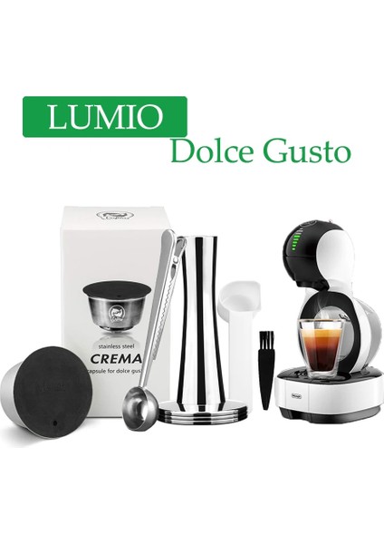 Ordu Yeşili Tarzı Yeniden Kullanılabilir Kahve Kapsül Krem Dolce Gusto Kahve Filtresi Lumıo Kahve Makinesi Için Paslanmaz Çelik Dolum Pod Makinesi Sabotaj (Yurt Dışından) indirimleri