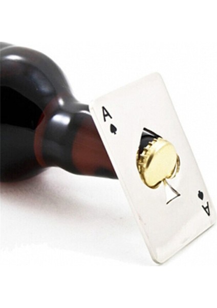Kırmızı Stil 1 Adet Sıcak Satış Poker Şekilli Şişe Açacağı Paslanmaz Çelik Kredi Kartı Boyutu Casino Şişe Açacağı Abrelatas Abrebotellas (Yurt Dışından) fırsatları