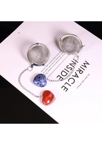 Mor Kuvars Tarzı 1 Adet Doğal Crytal Love Taş El Sanatları Kalp Şeklinde Kolye Paslanmaz Çelik Çay Makinesi Çay Filtresi Baharat Topu (Yurt Dışından) indirimleri