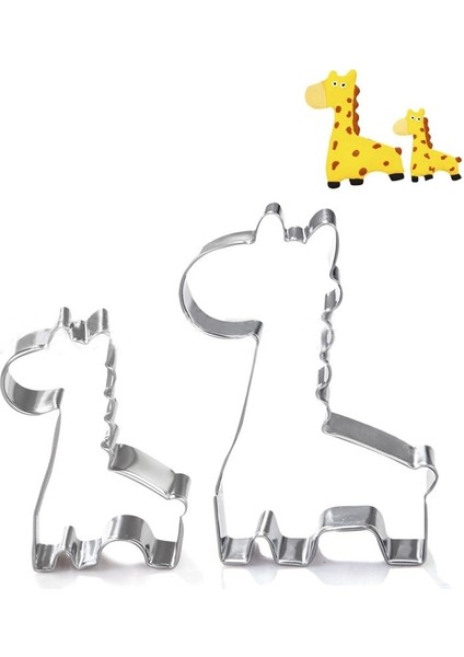 Ordu Yeşili Tarzı Zürafa Şekli Bisküvi Kalıbı Bakeware Fondan Kek Kalıbı Dıy Şeker Çocuk Günü Bebek Doğum Günü Pasta Çerez Kesiciler Pişirme Araçları (Yurt Dışından)