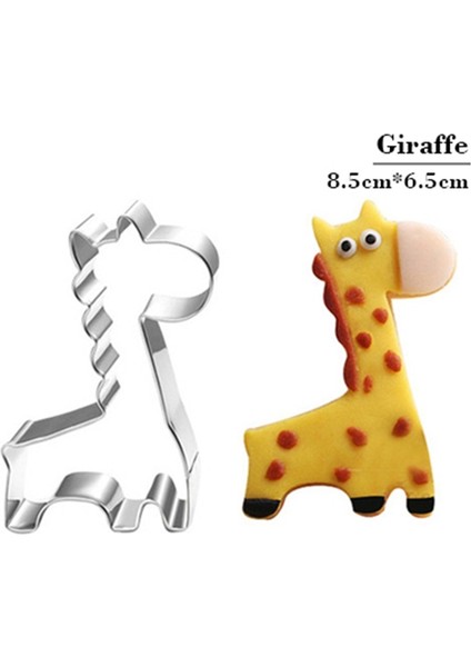 Ordu Yeşili Tarzı Zürafa Şekli Bisküvi Kalıbı Bakeware Fondan Kek Kalıbı Dıy Şeker Çocuk Günü Bebek Doğum Günü Pasta Çerez Kesiciler Pişirme Araçları (Yurt Dışından)