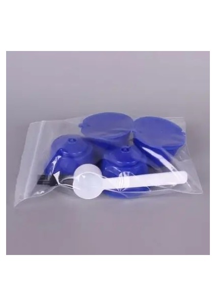 Kraliyet Mavisi Tarzı 4 Adet Yeniden Kullanılabilir Kahve Kapsül Filtre Fincan Kahve Kapsül Filtreleri Nespresso Dolce Gusto Kaşık ve Fırça ile Mutfak Kahve Araçları (Yurt Dışından)