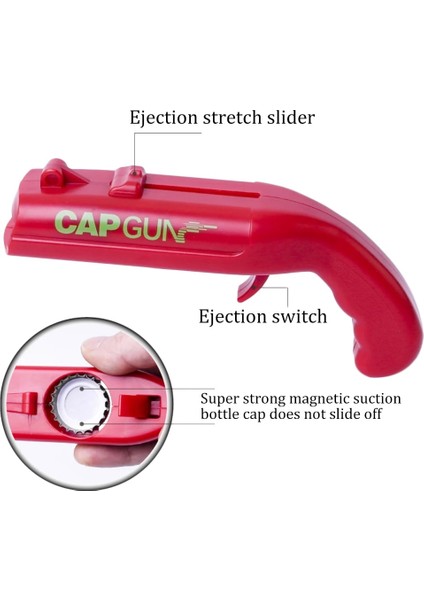 Kırmızı Stil Yaratıcı Konserve Açacağı Bahar Kap Mancınık Fırlatıcı Tabanca Şekli Bar Aracı Içecek Açılış Atıcı Bira Şişe Açacağı Mutfak Gadget Seti (Yurt Dışından) indirimleri