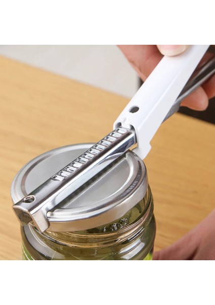 Ayarlanabilir Paslanmaz Çelik Kavanoz Açacakları Anti-El Sürgülü Hızlı Şişe Açacağı Çok Fonksiyonlu Kapak Açacağı Mutfak Aletleri (Yurt Dışından)