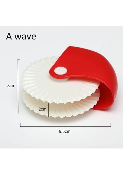 Bir Dalga Stili Pasta Kesici Pürüzsüz Kesim Sağlayın Plastik Paslanmaya Dayanıklı Erişte Bıçağı Pizza Pasta Araçları Haddeleme Tekerleği Dekoratör Kılavuzu (Yurt Dışından)