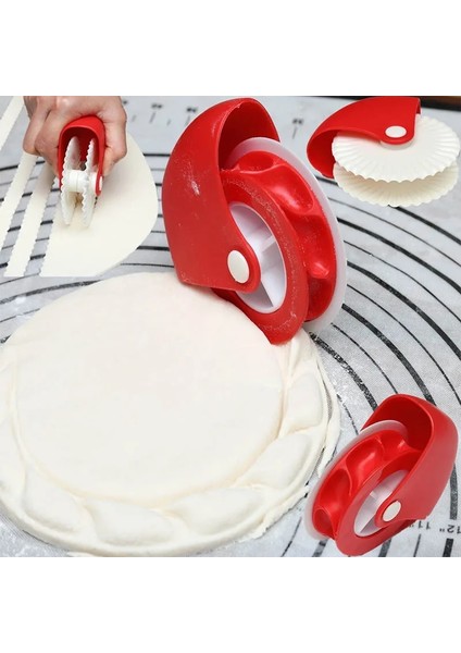 Bir Dalga Stili Pasta Kesici Pürüzsüz Kesim Sağlayın Plastik Paslanmaya Dayanıklı Erişte Bıçağı Pizza Pasta Araçları Haddeleme Tekerleği Dekoratör Kılavuzu (Yurt Dışından) modelleri