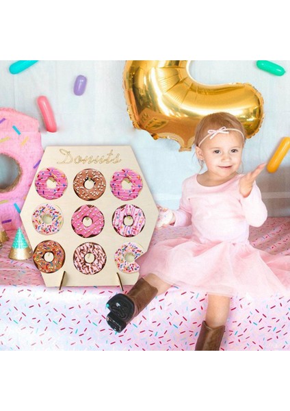 C Stili Ahşap Donuts Standı Donuts Dıy Tatlı Kek Ekran Noel Partisi Malzemeleri Bebek Masa Partisi Doğum Günü Rafı Duş Düğün (Yurt Dışından) modelleri