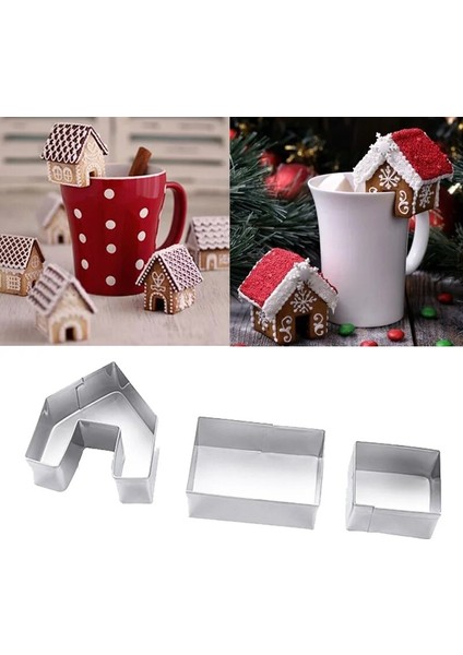 Tarzı Ayarla Ristmas Zencefilli Ev Bisküvi Kalıbı Çerez Kesiciler Set Noel Fincan Dekor Dıy Kek Pişirme Araçları Noel Partisi Malzemeleri (Yurt Dışından) fiyatları