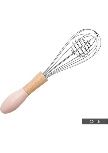 10 Inch Random Color Style Ahşap Saplı Manuel Yumurta Blender Paslanmaz Çelik El Çırpıcı Hamur Kreması Karıştırma Mikser Çırpma Pişirme Pişirme Mutfak Aletleri (Yurt Dışından)