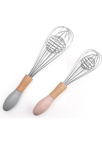 10 Inch Random Color Style Ahşap Saplı Manuel Yumurta Blender Paslanmaz Çelik El Çırpıcı Hamur Kreması Karıştırma Mikser Çırpma Pişirme Pişirme Mutfak Aletleri (Yurt Dışından)
