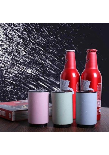 Mavi Stil Taşınabilir Push Down Manyetik Içecek Şişe Açacağı Set Bar Araçları Şişe Açacağı Mutfak Plastik Otomatik Hızlı Bira Açacağı (Yurt Dışından)