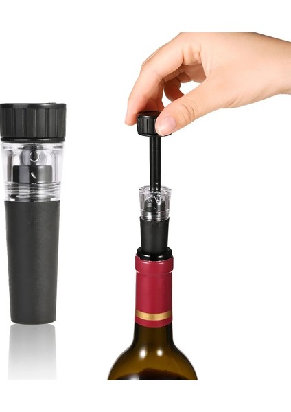 01-Açıcı Set Stili Hava Pompası Şarap Şişe Açacağı Hava Basıncı Vakum Kırmızı Şarap Tıpası Bira Kapağı Açacağı Tirbuşon Mantarları Dışarı Aracı Paslanmaz Çelik Pim (Yurt Dışından) indirimleri