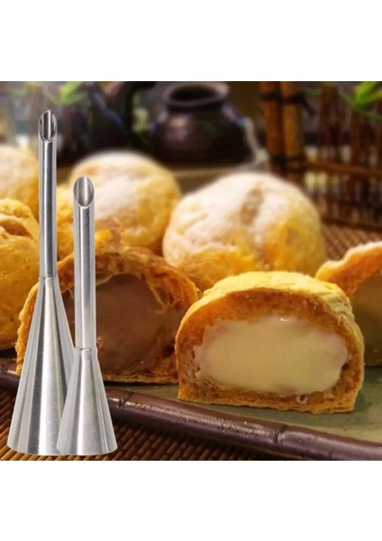 3 Adet Tarzı Uff Kek Ucu Pasta Kreması Tereyağı Paslanmaz Çelik Meme Dekor Pişirme G Tüpü Dıy Mutfak Ev Pişirme Aksesuarları (Yurt Dışından)