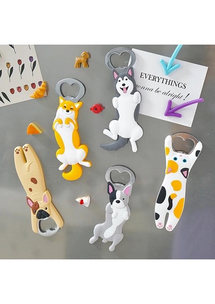 No.6 Tarzı Manyetik Buzdolabı Şişe Açacağı Karikatür Akita Boğa Güreşi Kedi Köpek Bira Şişe Açacağı Ccat Manyetik Buzdolabı Dekorasyonu (Yurt Dışından) fiyatları
