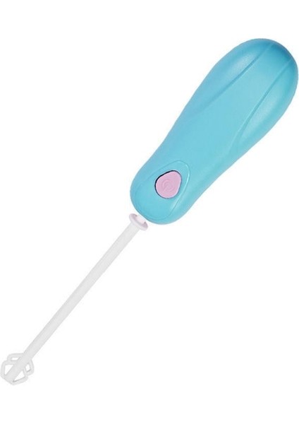 Mavi Stil Mini Saplı Karıştırıcı Pişirme Aleti 1 Adet Sütlü Içecek Kahve Çırpma Mikseri Elektrikli Yumurta Çırpıcı Frother Foamer Mutfak Pişirme Aracı Ev (Yurt Dışından)