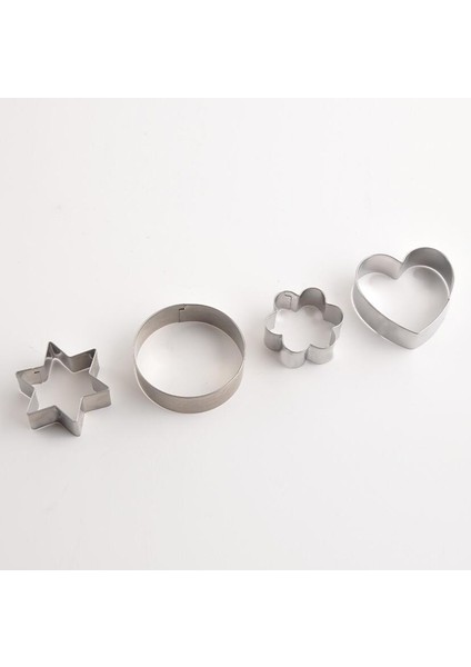 12 Adet Tarzı Et Paslanmaz Çelik Kurabiye Bisküvi Dıy Kalıp Yıldız Kalp Yuvarlak Çiçek Şekli Kesici Pişirme Kalıp Araçları Piston Bakeware (Yurt Dışından) fırsatları