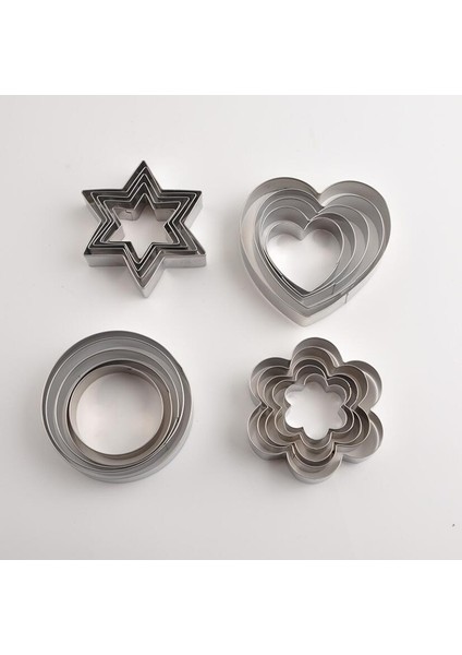 12 Adet Tarzı Et Paslanmaz Çelik Kurabiye Bisküvi Dıy Kalıp Yıldız Kalp Yuvarlak Çiçek Şekli Kesici Pişirme Kalıp Araçları Piston Bakeware (Yurt Dışından) indirimleri