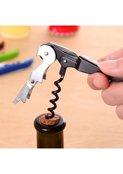 No.2 Tarzı Şarap Şişesi Kapağı Açacağı Tirbuşon Plastik Saplı Paslanmaz Çelik Metal 8 Renk Şarap Bira Kapağı Büküm Kapalı Kavanoz Açacağı Pençe (Yurt Dışından) fiyatları