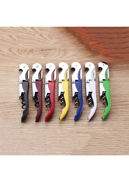 No.2 Tarzı Şarap Şişesi Kapağı Açacağı Tirbuşon Plastik Saplı Paslanmaz Çelik Metal 8 Renk Şarap Bira Kapağı Büküm Kapalı Kavanoz Açacağı Pençe (Yurt Dışından) indirimleri