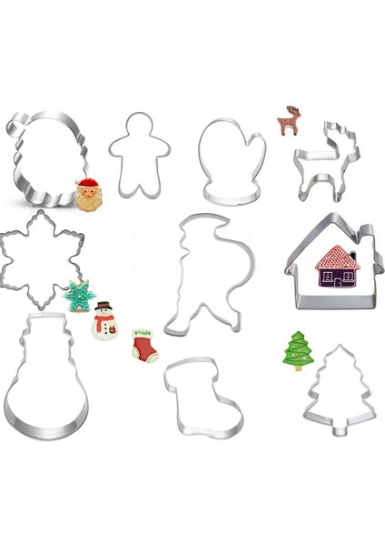 Çerez Araçları Kesici Kalıp Bisküvi Basın Buzlanma Seti Damga Kalıbı Tatlı Araçları Noel Mutfak Aletleri Lot (Yurt Dışından) fırsatları