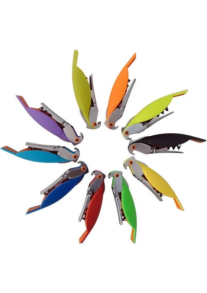 08 Sarı Stil Papağan Şişe Açacağı Hipokampal Bıçaklı Paslanmaz Çelik Tirbuşon Kutular Için Kırmızı Şarap Bira Şişeleri Bar Toololors (Yurt Dışından) fiyatları